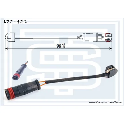 Датчик тормозной MER W221 передний STARKE 172-421
