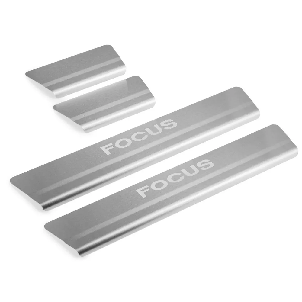 Накладки порогов Ford Focus II (2005-2008; 2008-2011) Ford Focus RIVAL NP.1810.3