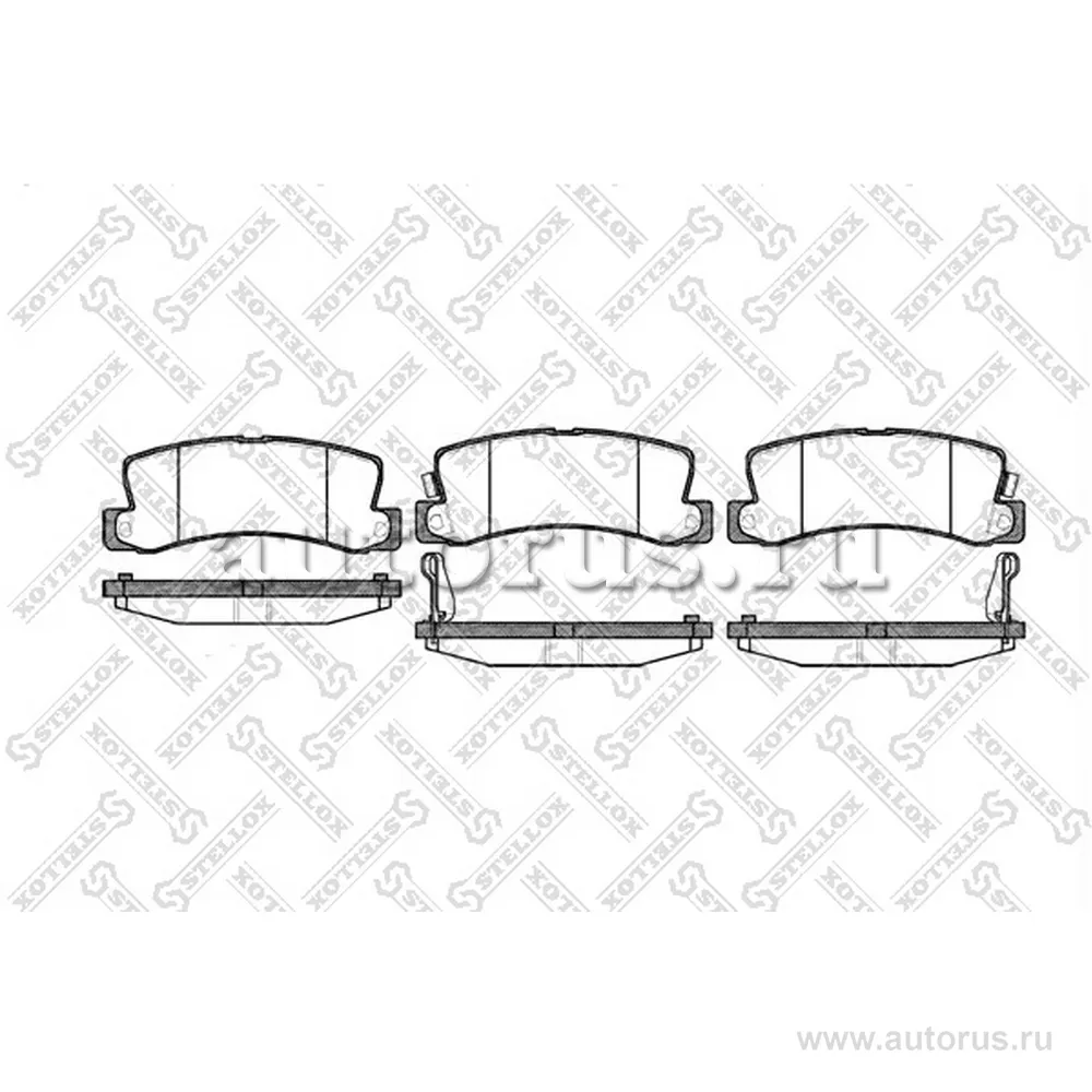 Колодки дисковые з. Toyota Camry 86-01/Avensi STELLOX 225 022-SX