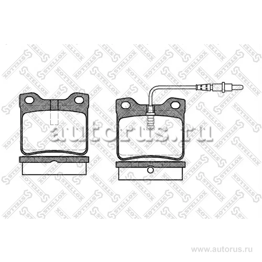 Колодки дисковые з. Peugeot 406 2.0-2.2HDi 95>/605 2 STELLOX 332 002-SX