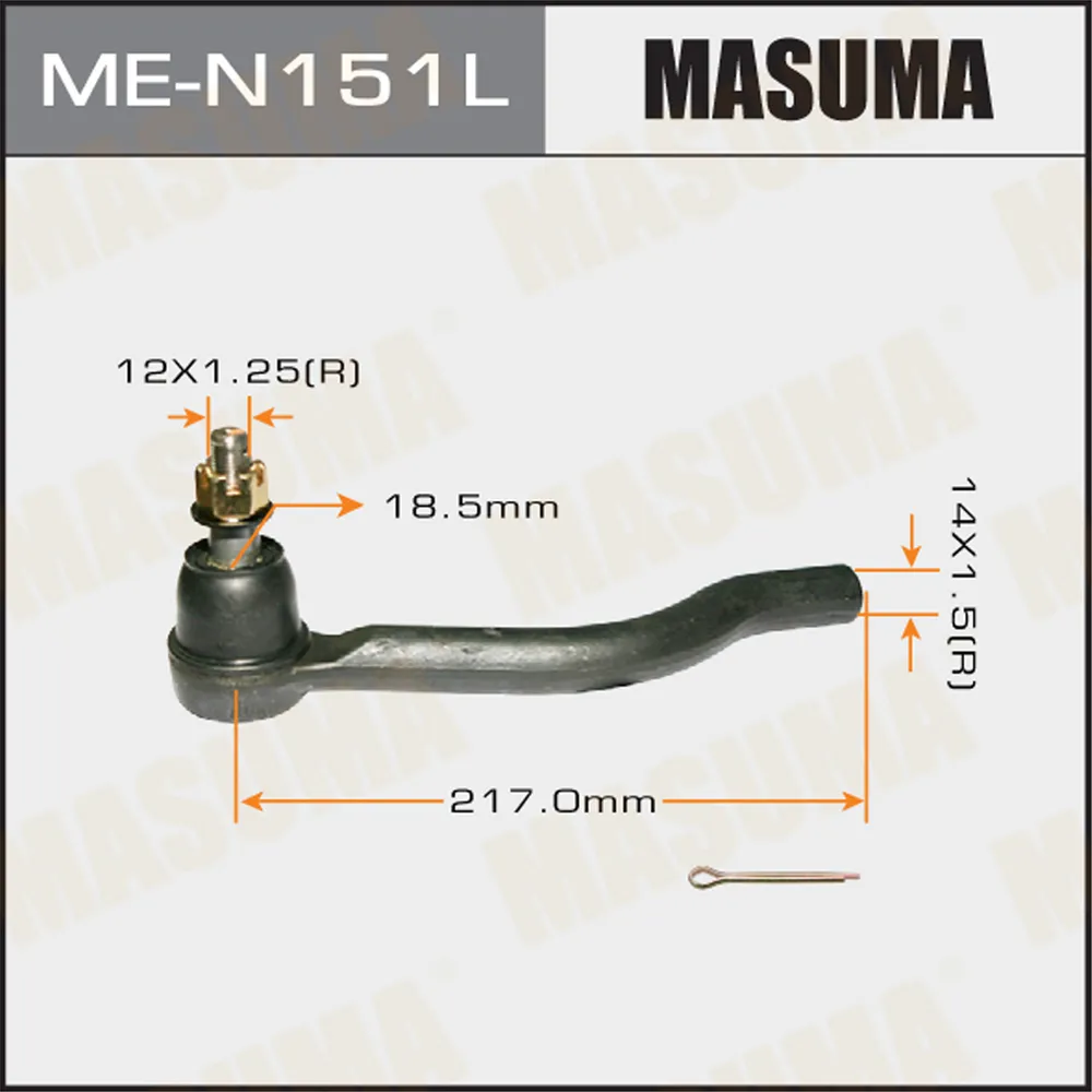 Наконечник рулевой L NISSAN MURANO MASUMA ME-N151L