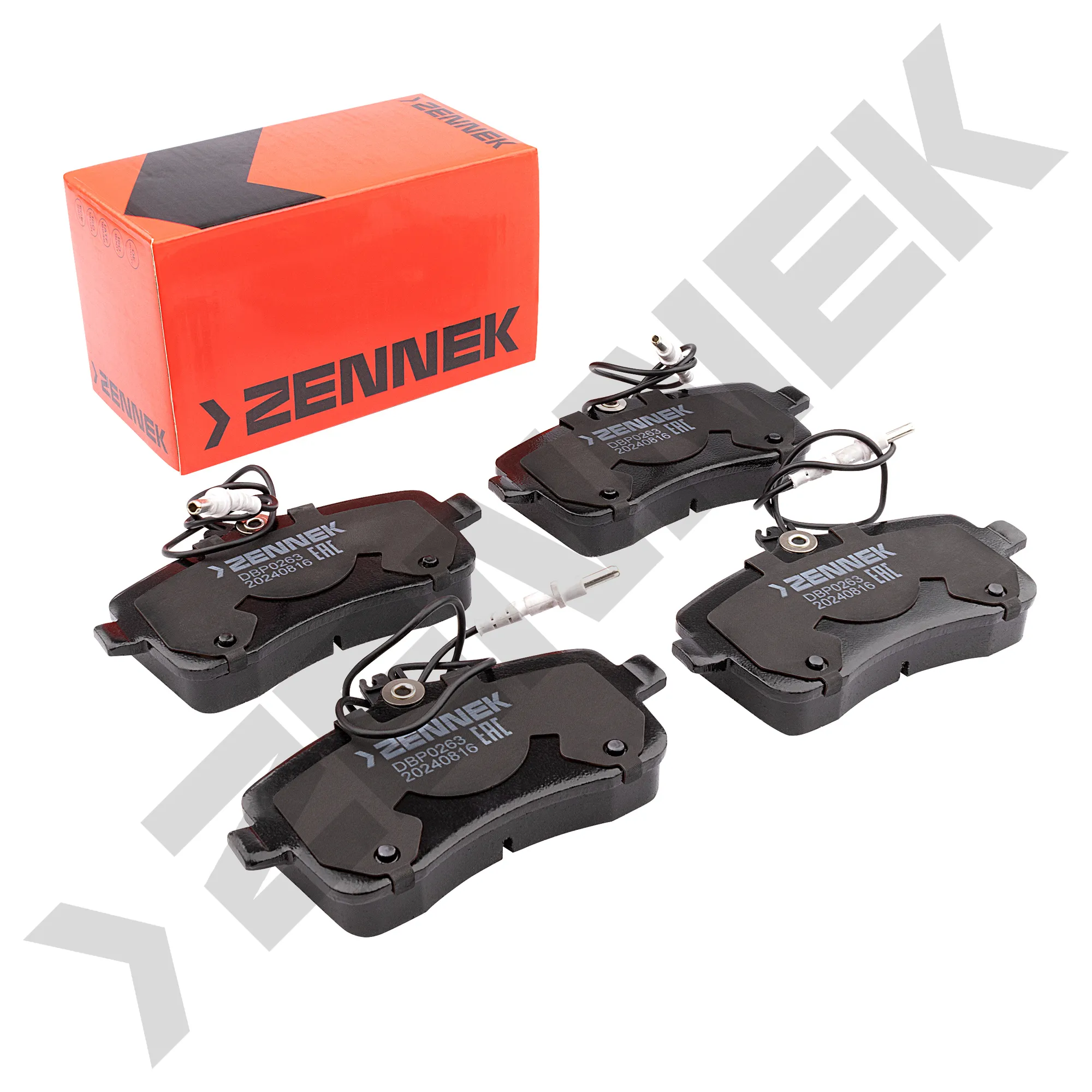 Колодки тормозные дисковые передние PEUGEOT 407 04-11, ZENNEK DBP0263