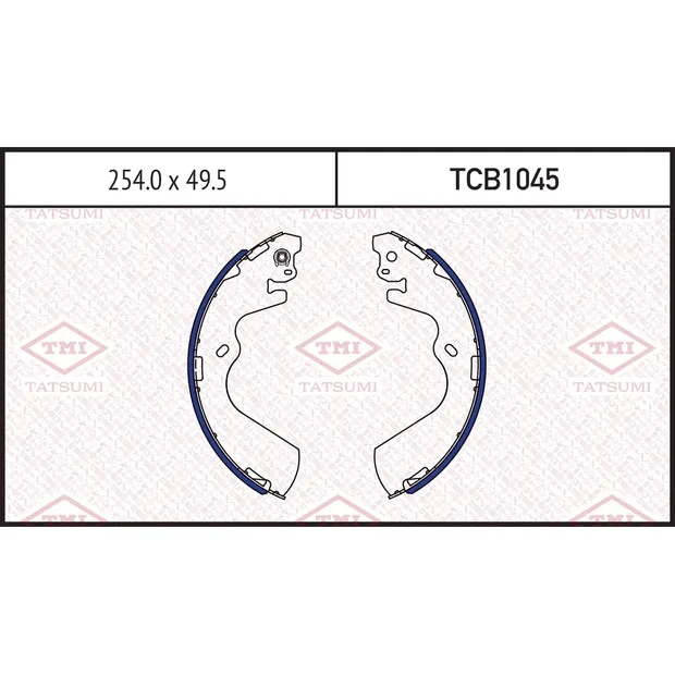 Колодки тормозные барабанные HYUNDAI Porter 97-> TATSUMI TCB1045