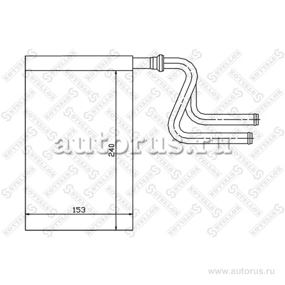 Радиатор печки Ford Mondeo all 93-96 STELLOX 10-35024-SX