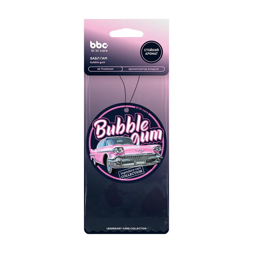Bi bi care Ароматизатор картонный Бабл Гам BBC 4451