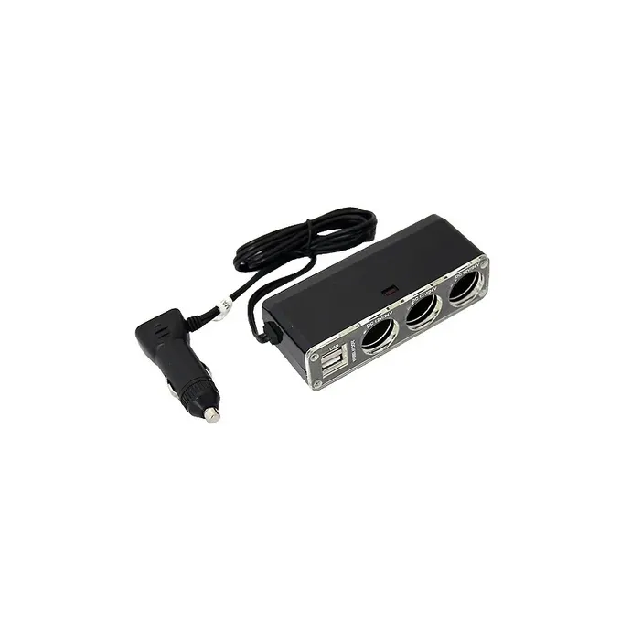 Прикуриватель на 3 гнезда AUTOSTANDART 104222 с 2-мя USB AUTOSTANDART 104222