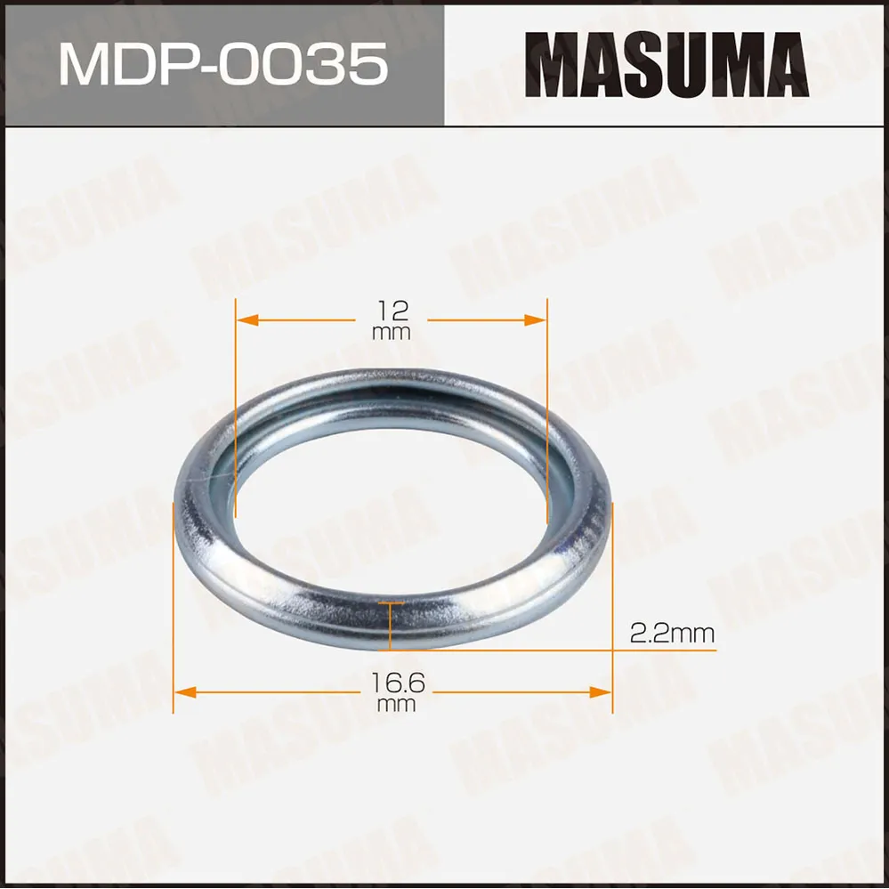 Шайба прокладка для болта маслосливного MASUMA MDP-0035