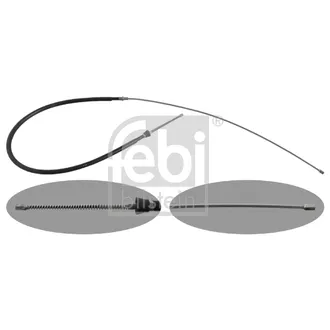 Трос ручника sko roomster 06- l/r (барабаны) FEBI 48331