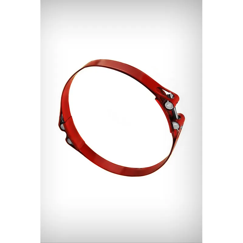 хомут силовой двухболтовый, цвет красный, размер 210-220 мм COMFORT C.210-220.PLR2