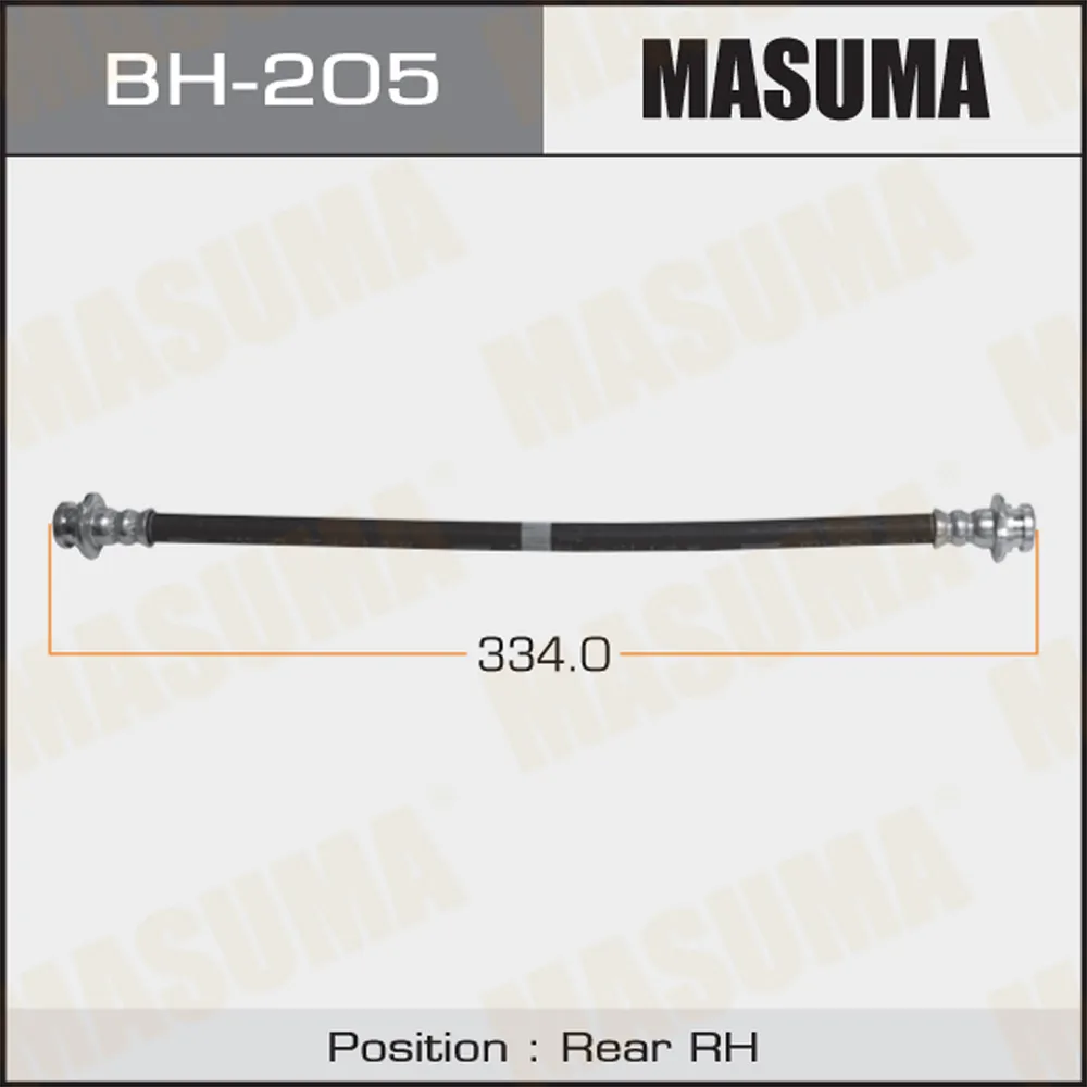 Шланг тормозной задний R NISSAN ALMERA MASUMA BH-205