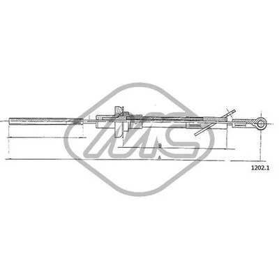 Трос сцепления A112 ALL Metalcaucho 81054