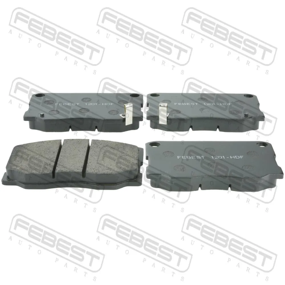 Колодки тормозные передние HYUNDAI HD45/HD65/HD72/HD78 04EM SPECIAL 2010-2021 FEBEST 1201-HDF