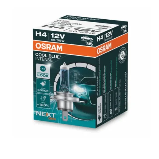 Лампа 12V H4 60/55W P43t 5000K OSRAM COOL BLUE INTENSE 1 шт. картон 64193CBN