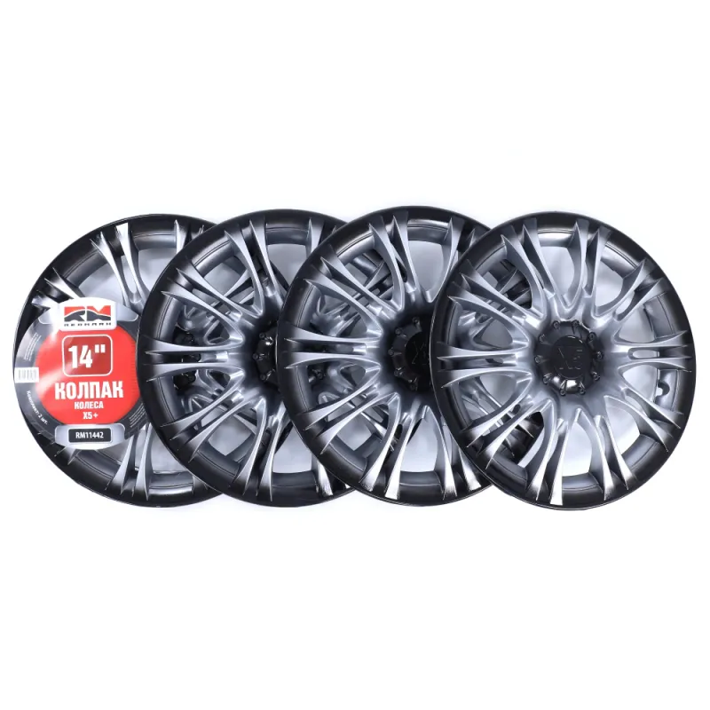 Колпак колеса R14 Х5+ (пруж) кт 4 шт. (2+2) REDMARK