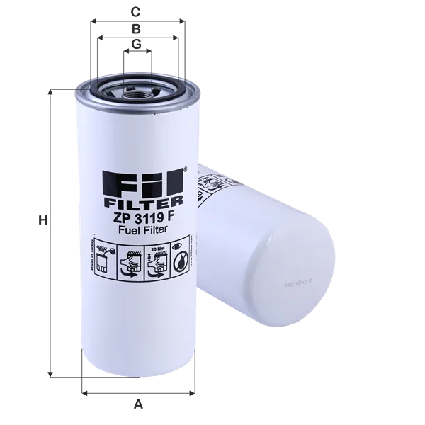 Фильтр топливный FIL FILTER ZP3119F