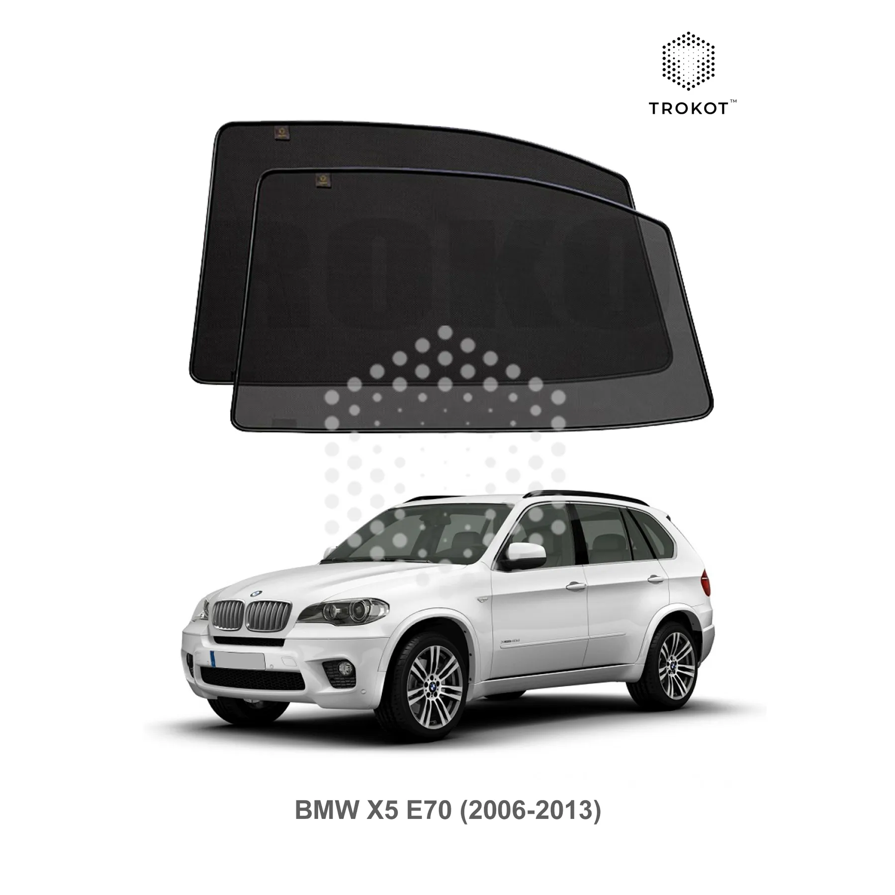 Комплект шторок на задние двери BMW X5 (2) (E70) (2006-2013)