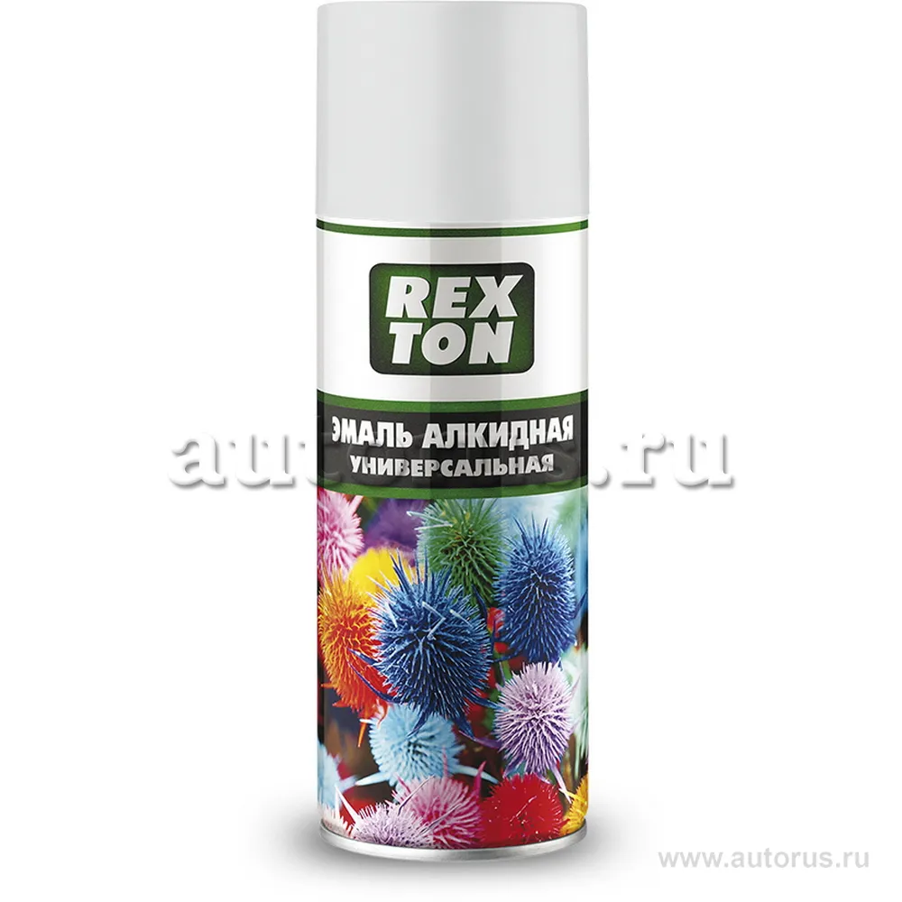Эмаль алкидная универсальная, белый глянцевый, аэрозоль 520 мл REXTON RT100.20