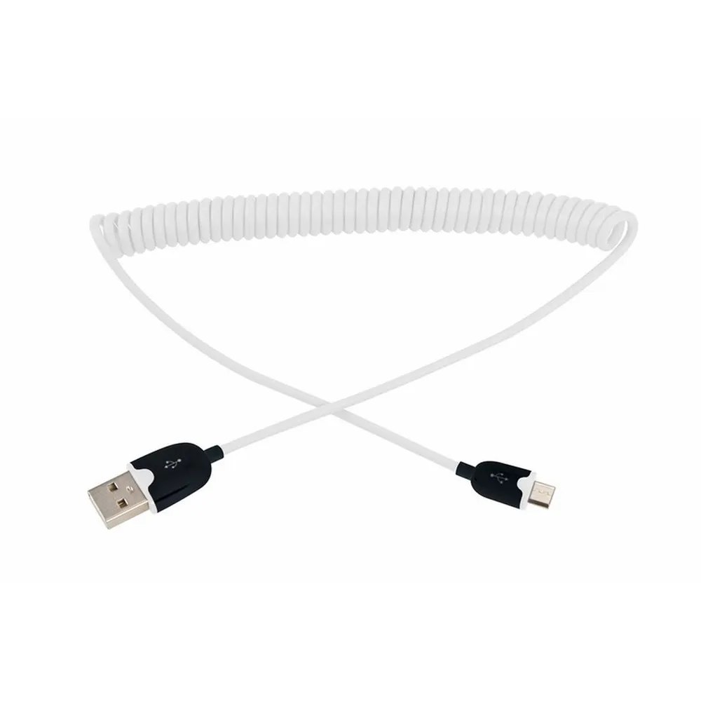 Кабель передачи данных REXANT microUSB шнур витой 1,5 м белый
