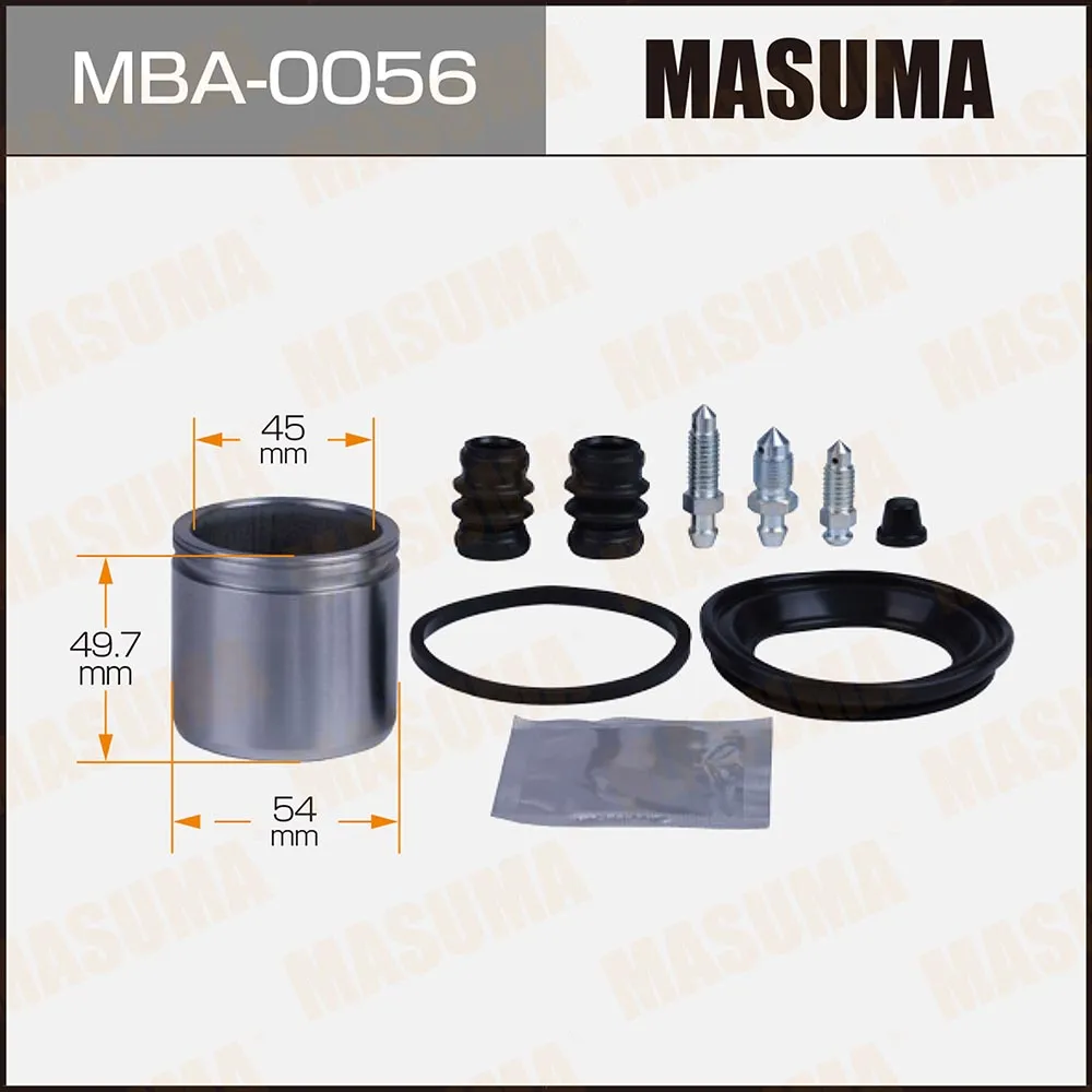 Ремкомплект тормозного суппорта с поршнем d-54 MASUMA MBA-0056