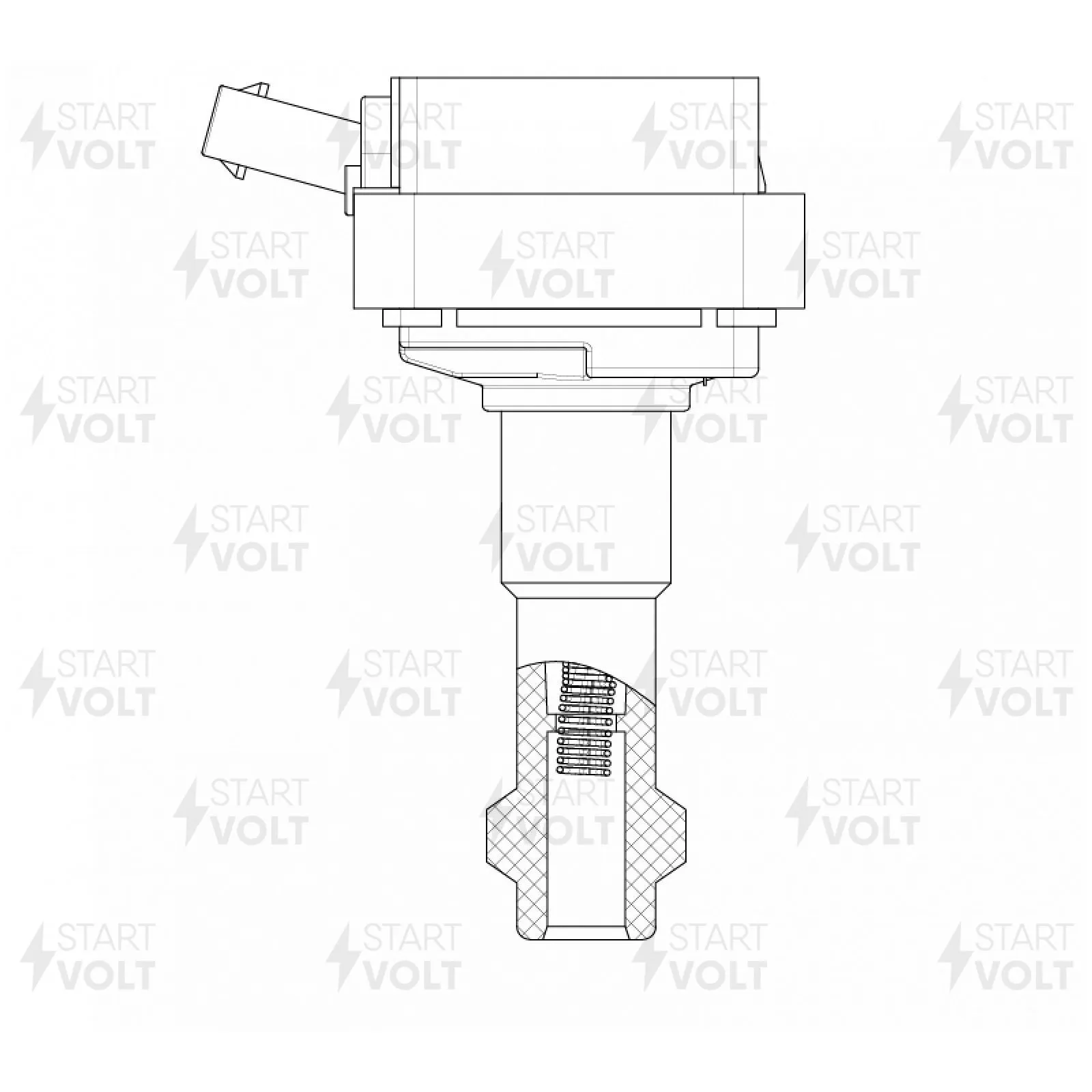Катушка зажигания для а/м ГАЗ Газель Бизнес/Next с двиг. УМЗ-А305, УАЗ Патриот STARTVOLT SC 0318
