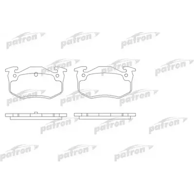 Колодки тормозные дисковые задн RENAULT: 19 I 88-92, 19 I Cabriolet 91-92, 19 PATRON PBP877