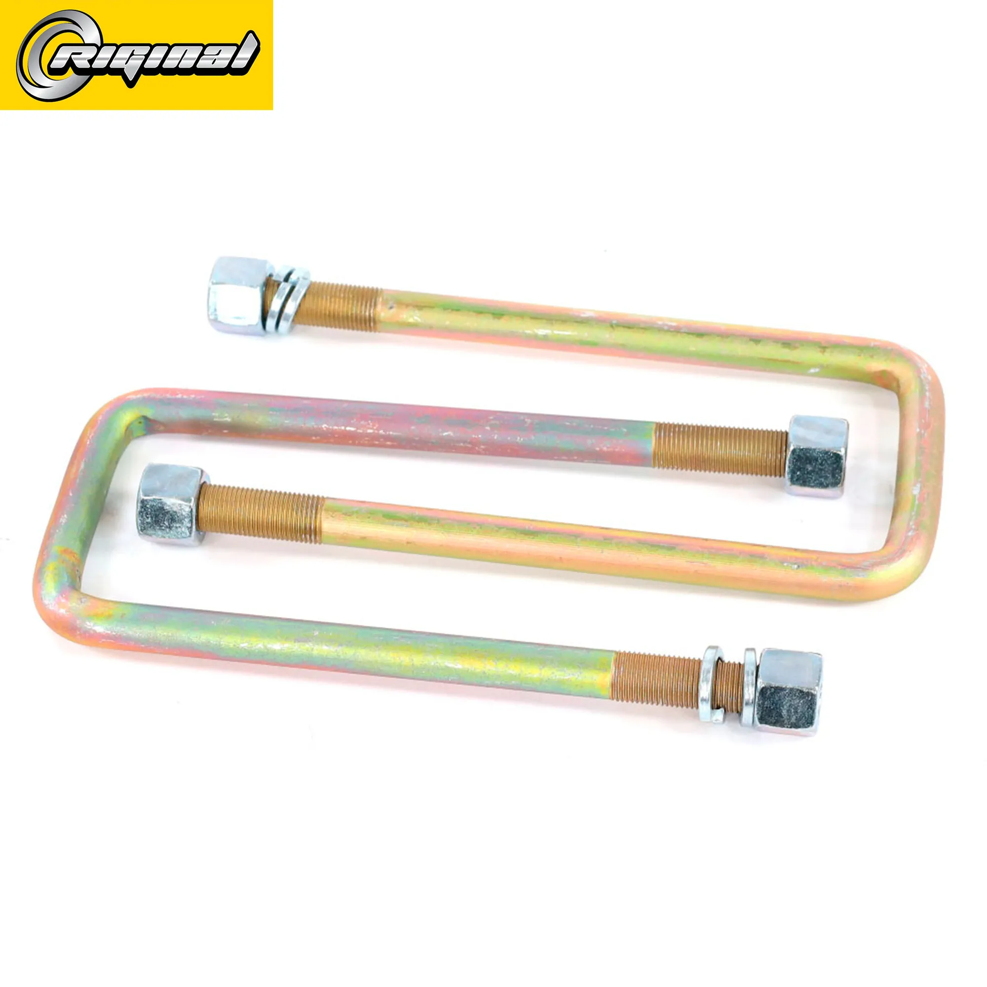 Стремянка задней рессоры в сборе цинк для а/м Г-3302 L1- 220 мм (кт.2шт) Riginal RG3302-2912406-10C