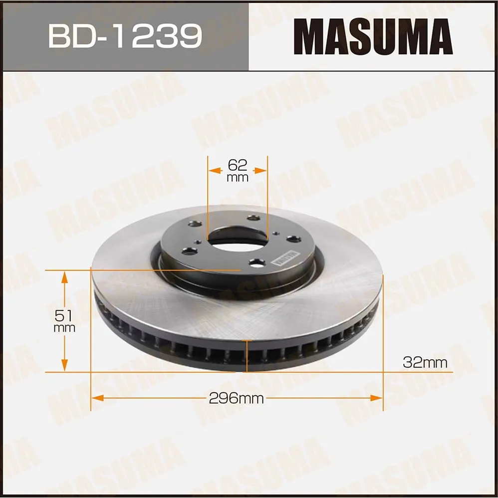 Диск тормозной MASUMA BD1239