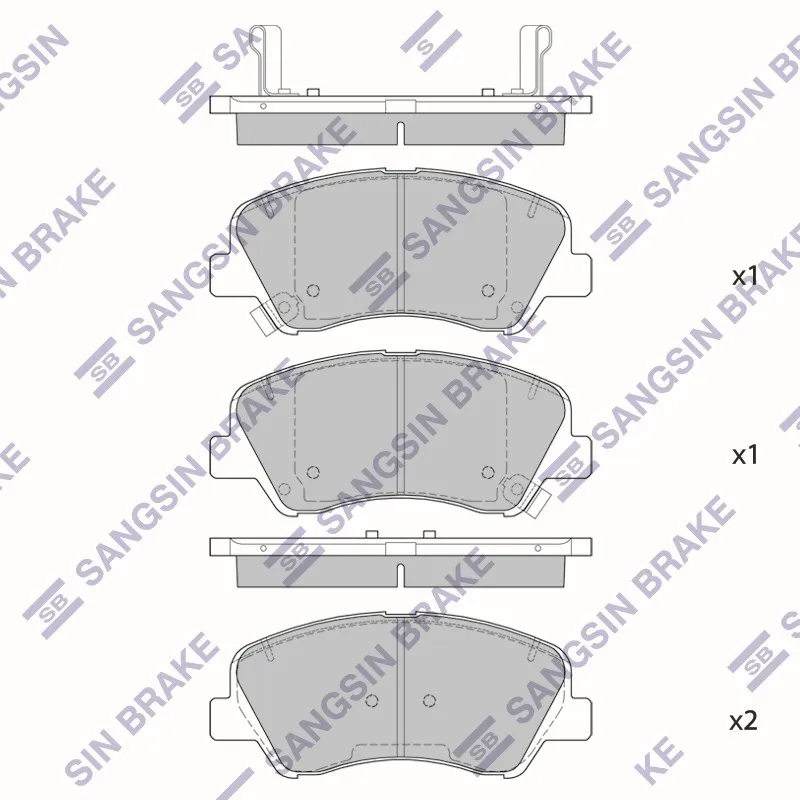 Колодки передние SANGSIN BRAKE SP1399A