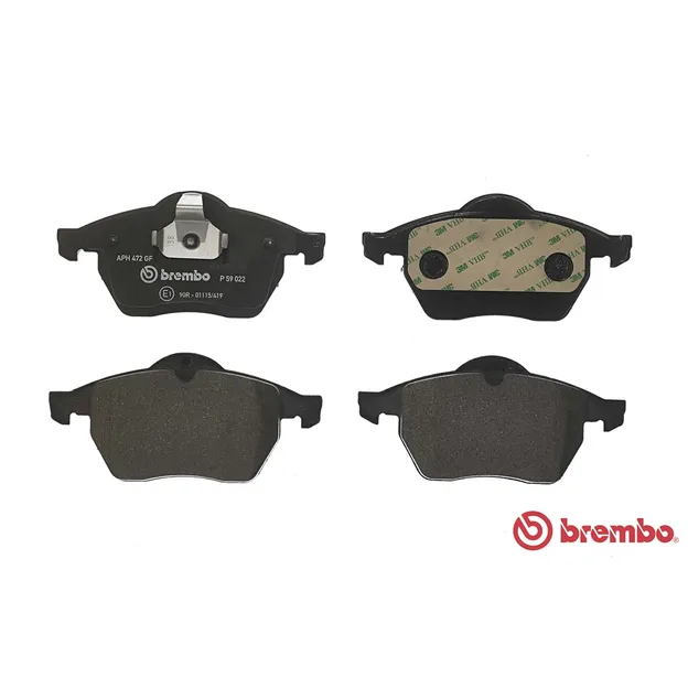 Колодки тормозные, комплект передний BREMBO P59022