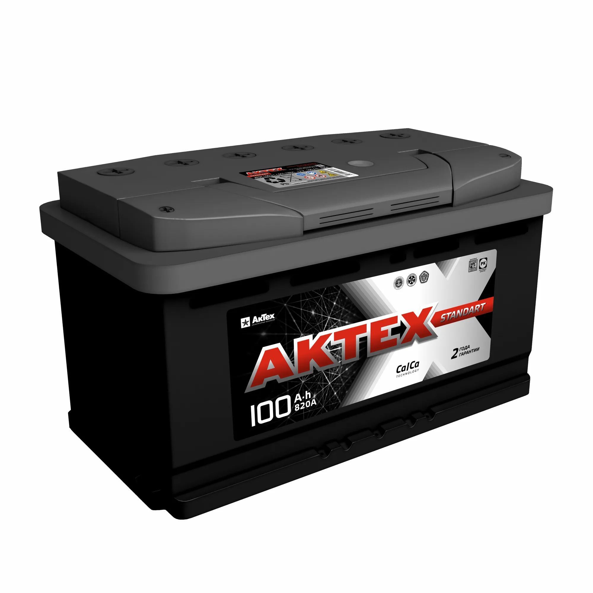 Уценка Аккумулятор АКТЕХ Standart 100 А/ч прямой L+ 352x175x190 L5 EN 820 А