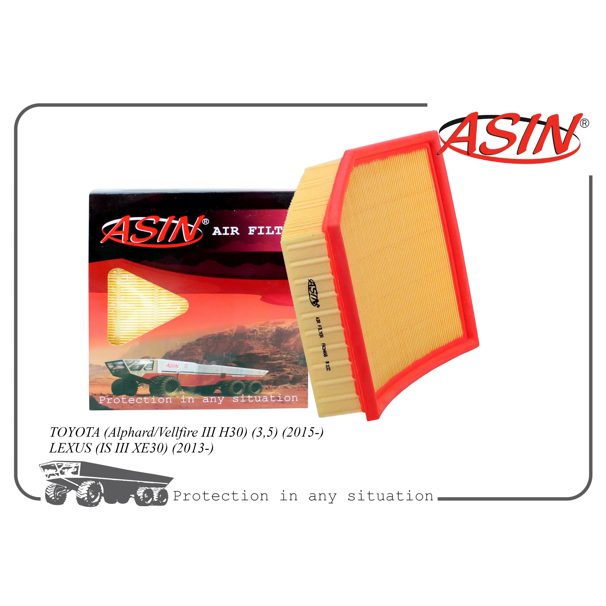 Фильтр воздушный 17801-31170/ASIN.FA3468 ASIN ASIN.FA3468