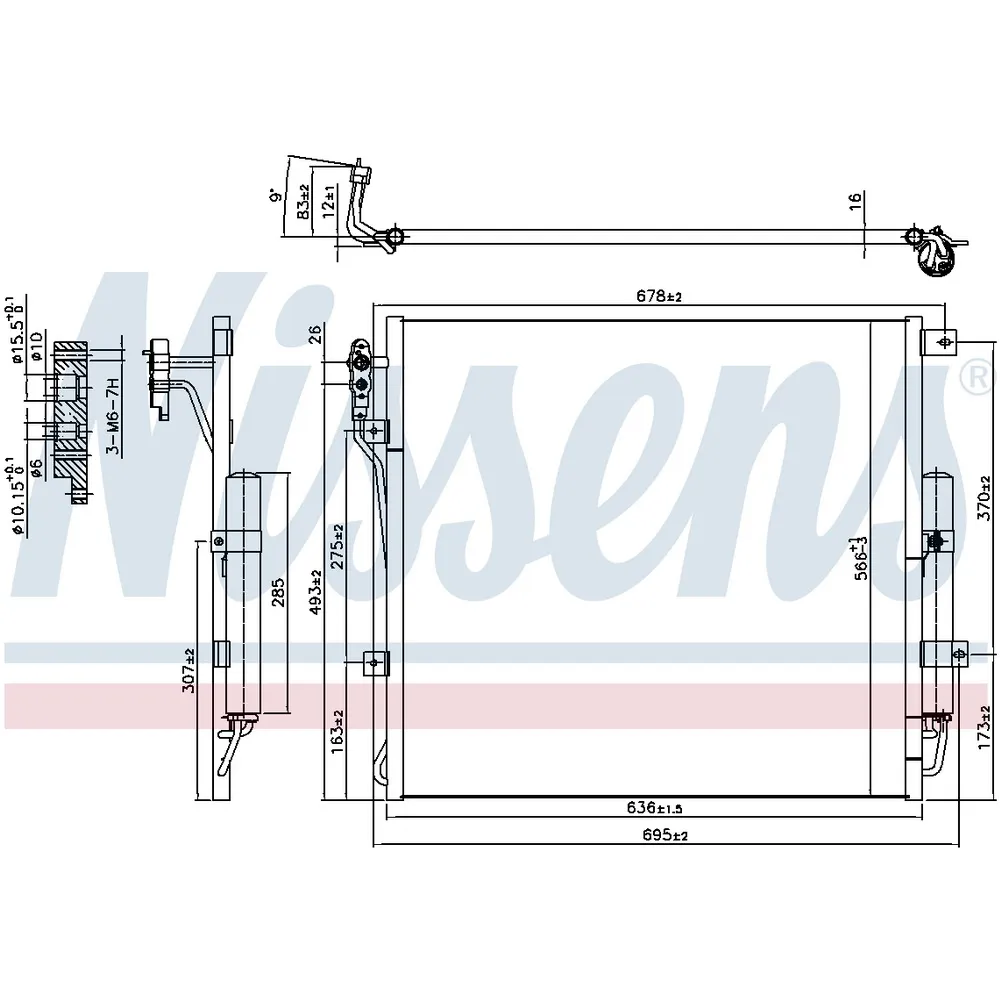 Радиатор кондиционера NISSENS 940407