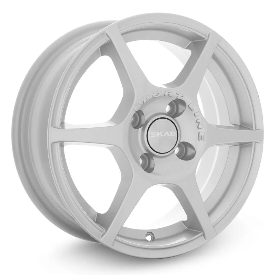 Диск литой R14 5.5J 4x100/67.1 ET38 СКАД Ягуар сильвер 86627391071
