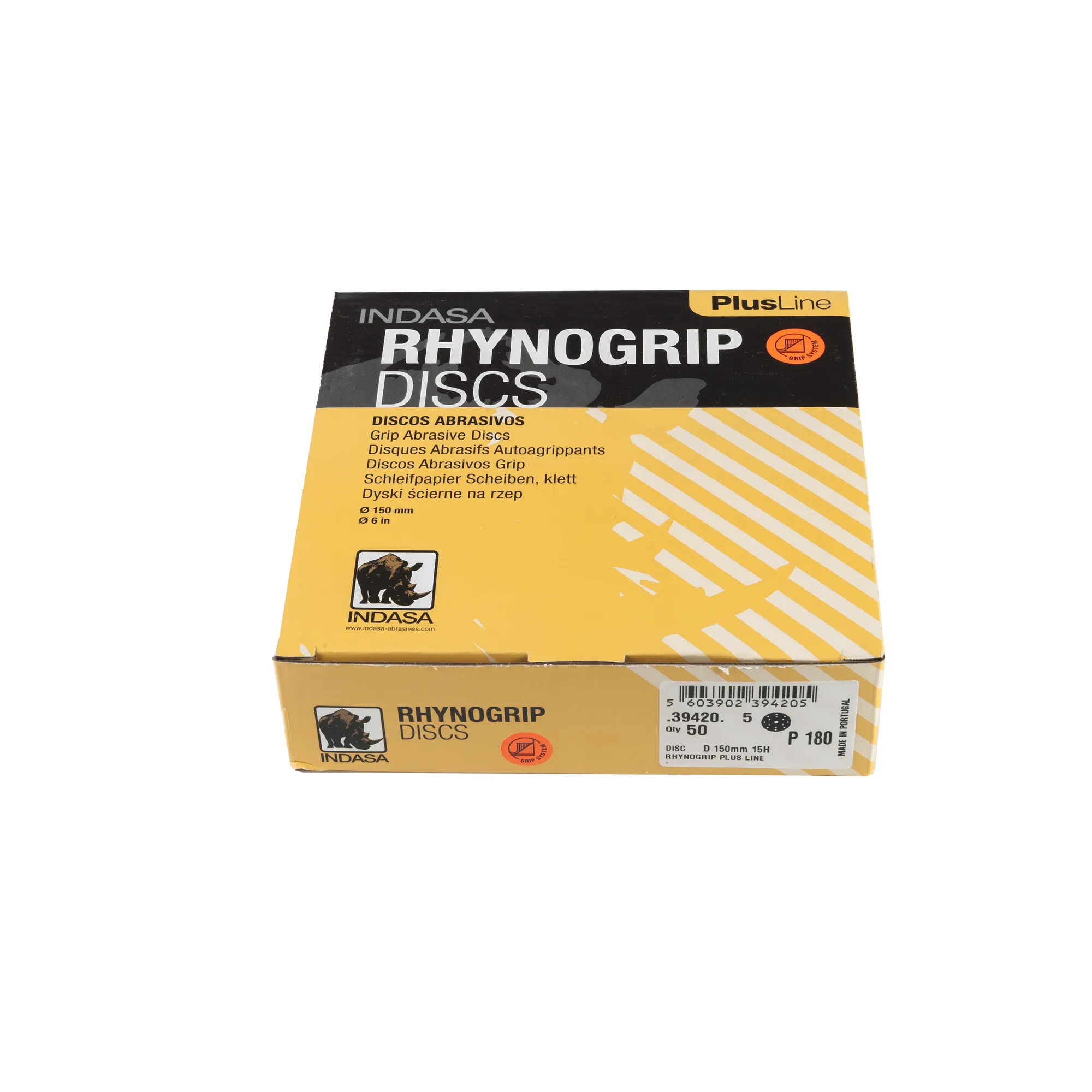 Круг RHYNOGRIP PLUS (15H) D150 мм Р180 Indasa 39420