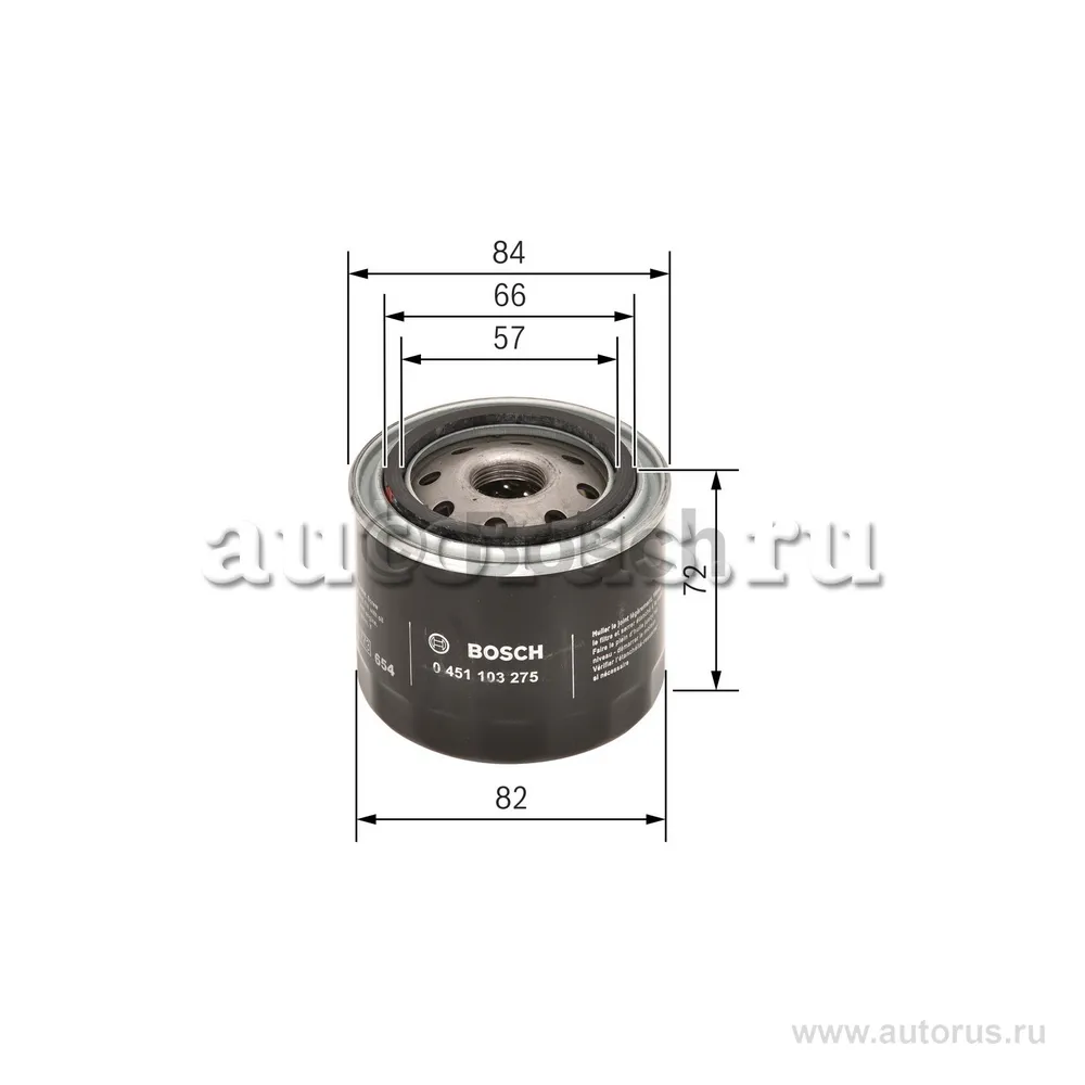 Фильтр масляный BOSCH 0 451 103 275