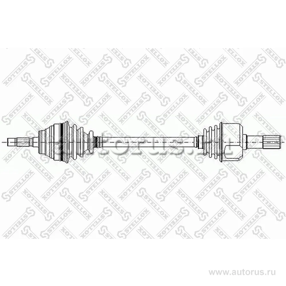 Привод левый 710mm, 21648 Peugeot J5, Citroen C25, Fiat Ducato 1.8 STELLOX 158 1004-SX