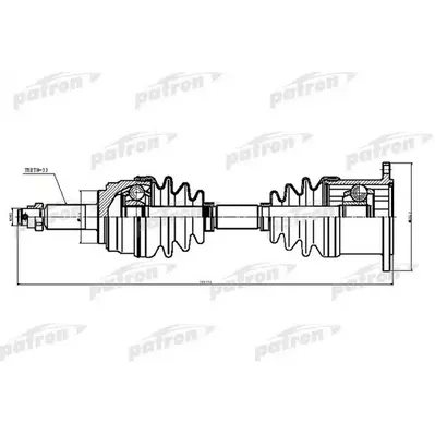 Полуось лев/прав_FORD: EXPEDITION, F-150, F-250, F-250 SUP PATRON PDS2913
