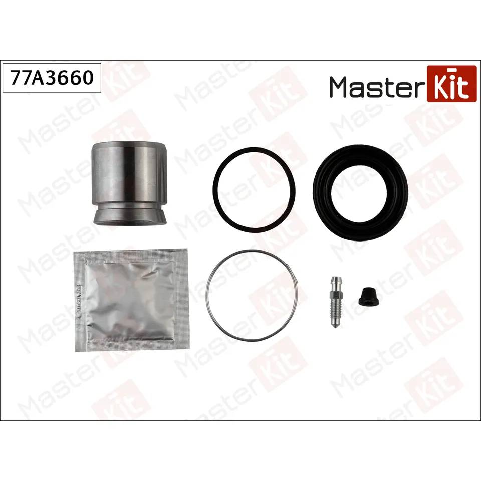 Ремкомплект тормозного суппорта+поршень Audi 80 (81, 85, B2) 1978 - 1986 MASTERKIT 77A3660