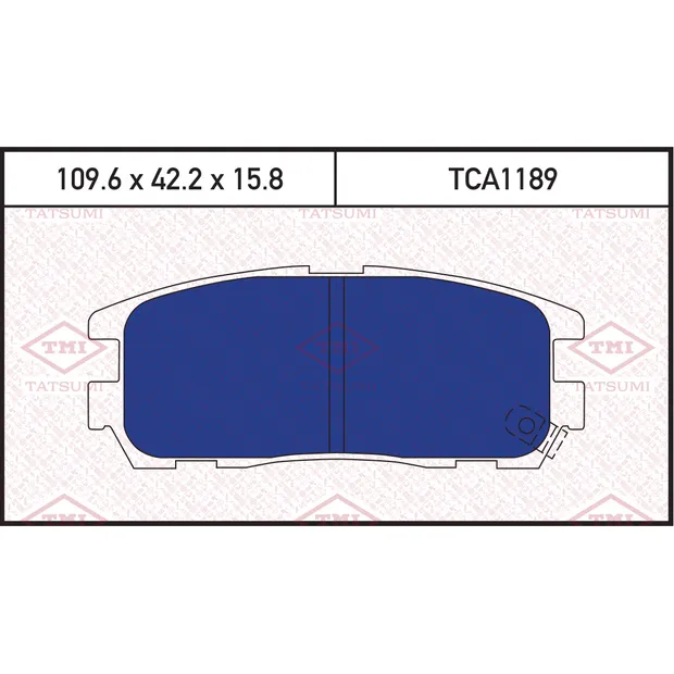 Колодки тормозные дисковые задние GREAT WALL Hover/Safe 02->OPEL Frontera/Monterey 9 TATSUMI TCA1189