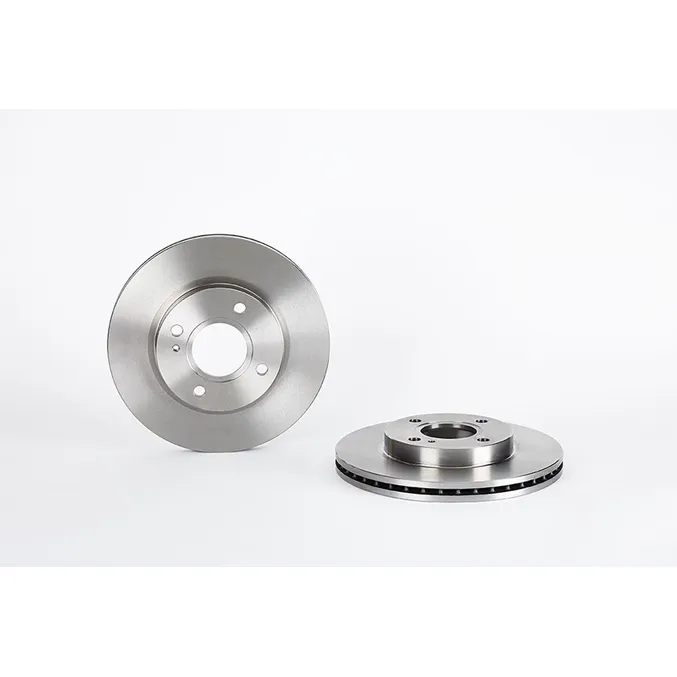 Диск тормозной передний (вент) FORD FIESTA 102008-(кол-во в уп 2) (258X23X4) BREMBO 09.A968.24