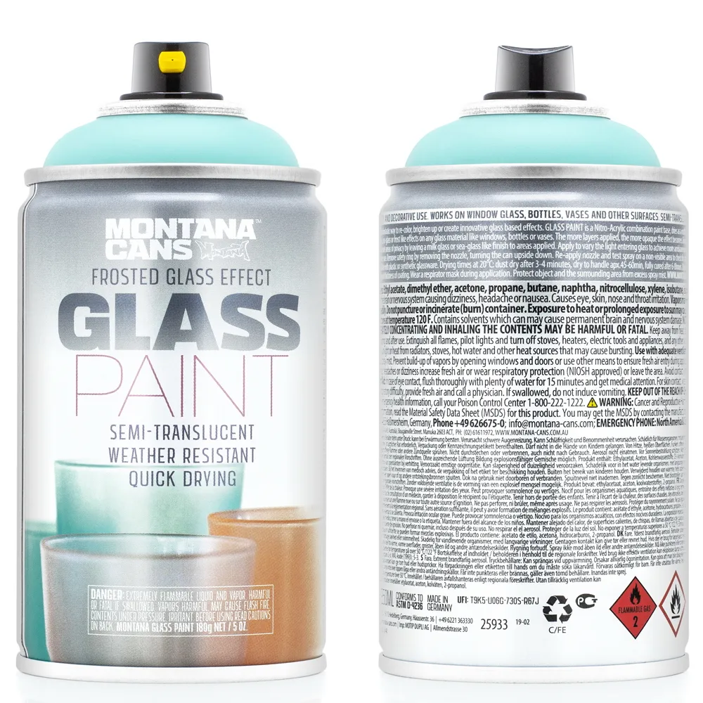 Краска GLASS PAINT мятная MONTANA CANS GP6220