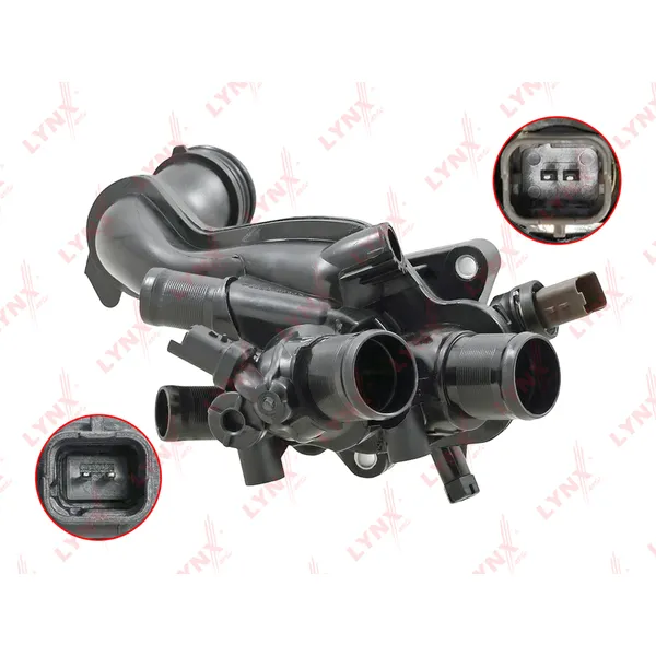 Термостат 105С (пл. корпус, прокладка, датчик) LYNXauto CT-1669