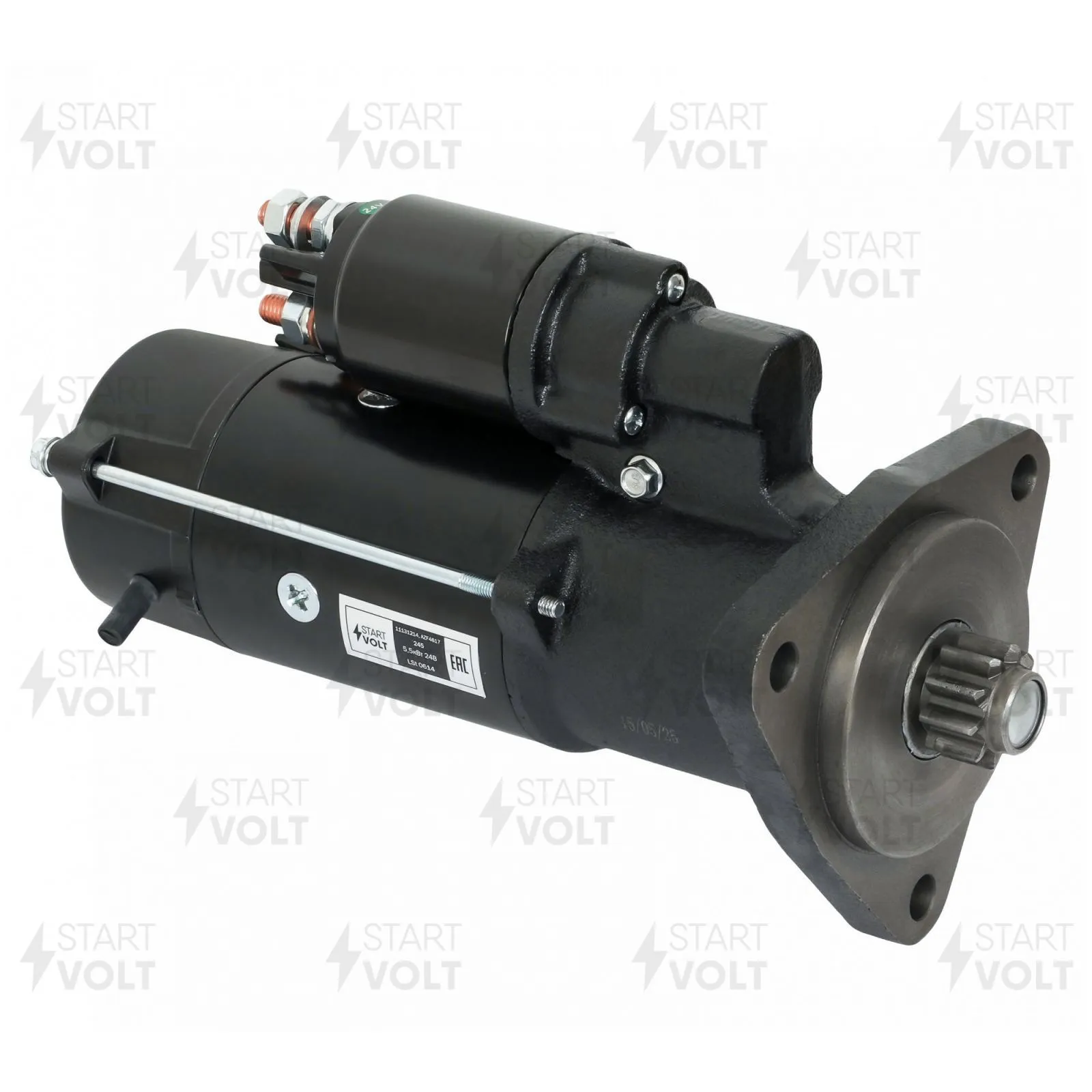 Стартер для с/т МТЗ-1221/ЗИЛ/ГАЗ/МАЗ/ПАЗ с дв. ММЗ-д243/245/260 евро-2 24в 5,5квт STARTVOLT LST 0614