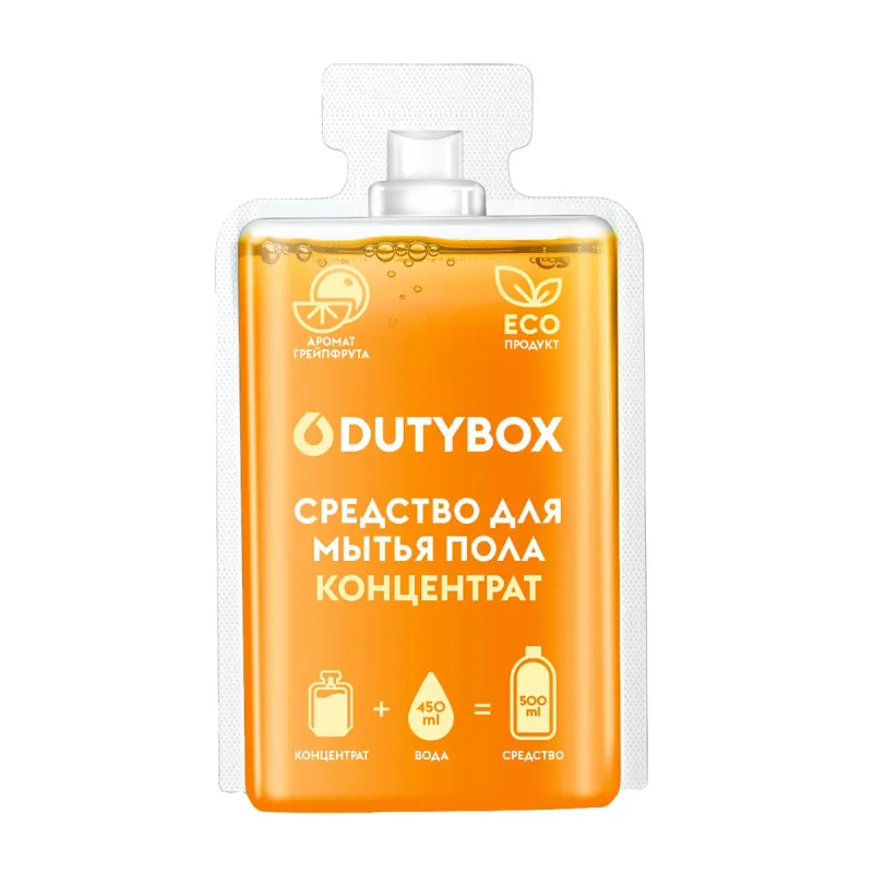 Средство для мытья пола DutyBox концентрат с аром персика 50мл 1553436