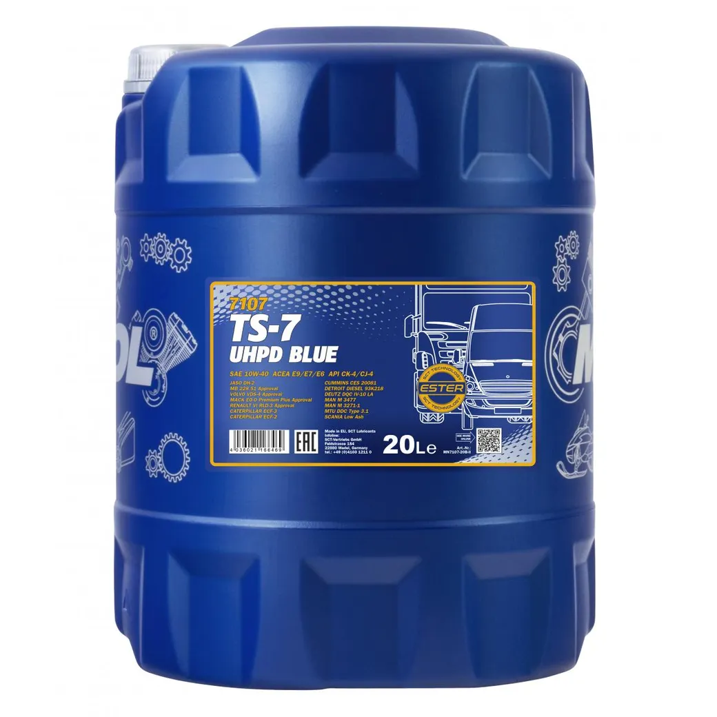 Масло моторное MANNOL TS-7 BLUE UHPD 10W-40 20 л 1544
