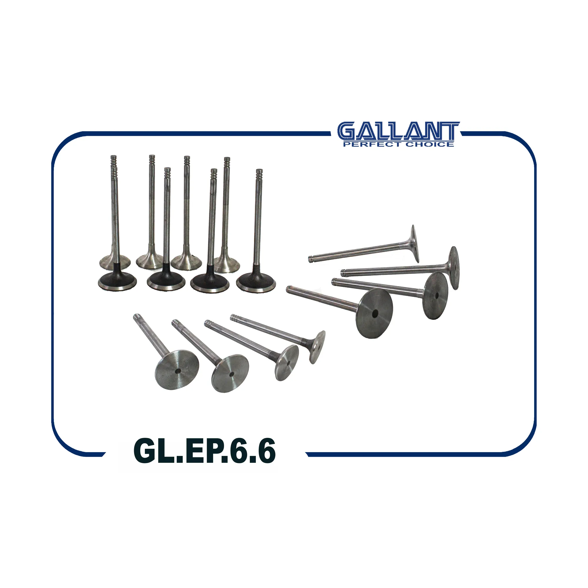 Клапана впуск+выпуск gl.ep.6.6 ваз 21179 lada vesta, x-ray дв.1.8,16 кл. комплект GALLANT GLEP66