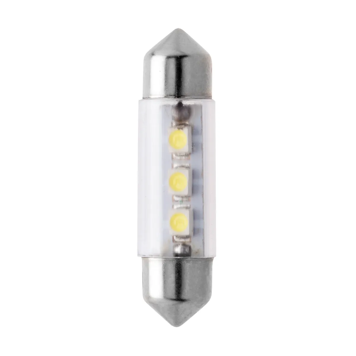 Лампа светодиодная 12V C5W 10W Маяк 1 шт. картон 12T11x36\38-W\3SMD