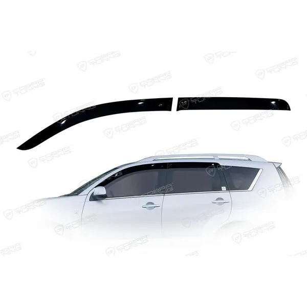 Дефлектора на окна Citroen C-Crosser 2007-2012EuroStandard деф.окон Cobra Tuning CE40607