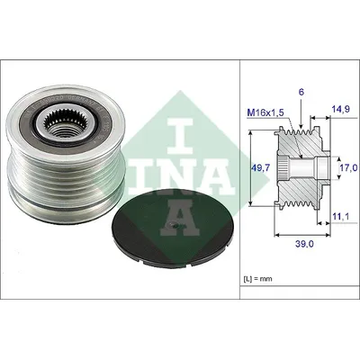 Шкив генератора INA 535 0050 10