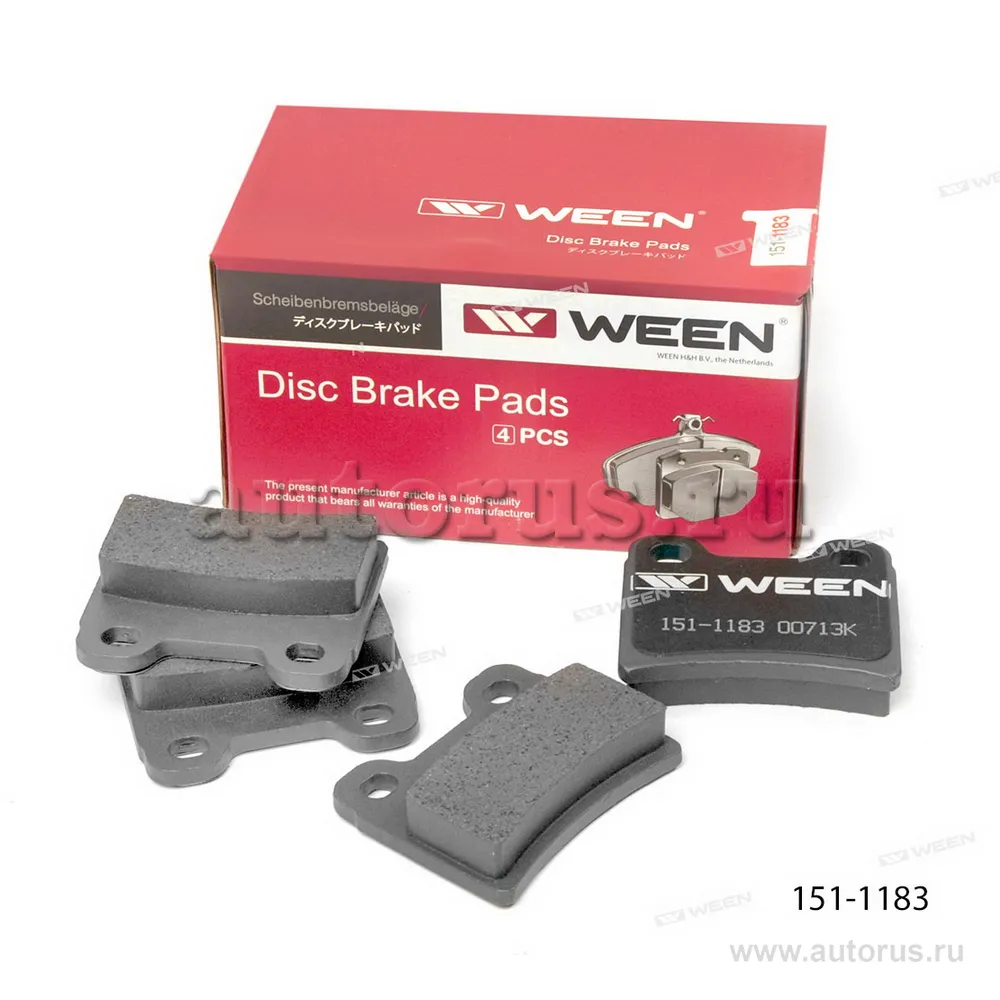 Колодки задние WEEN 151-1183